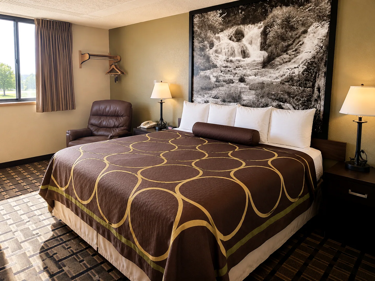 Two queen beds at Super 8 Watertown